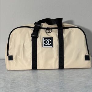 Chanel Cream Duffel Bag